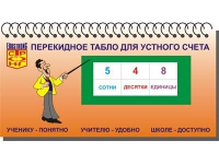 Перекидное табло для устного счета (ламинированное) - «globural.ru» - Абинск