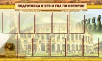 Стенд "Подготовка к ЕГЭ и ОГЭ по истории вариант 2 ( 9 кармашков)" - «globural.ru» - Абинск