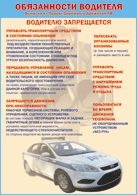 Плакат "Водителю запрещается " 1000*1400 винил - «globural.ru» - Абинск