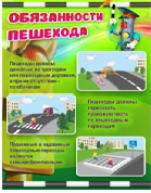 Стенд "Обязанности пешехода" - «globural.ru» - Абинск