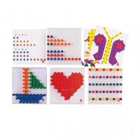 Мозаика Peg Board. Набор с прозрачными досками и картинками - «globural.ru» - Абинск