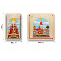 Набор стеновых панелей «Памятные места России - Кижи, Москва» - «globural.ru» - Абинск