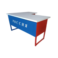 Стол преподавателя "Патриот" угловой с выкатной тумбой - «globural.ru» - Абинск