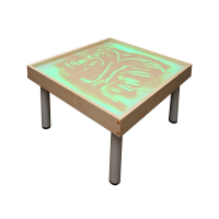 Столик на ножках для рисования песком Радуга. Подсветка RGB - «globural.ru» - Абинск