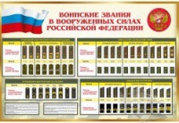 Стенд "Воинские звания в вооруженных силах российской федерации" - «globural.ru» - Абинск