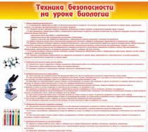 Стенд "Техника безопасности на уроках биологии" (вариант 2) - «globural.ru» - Абинск
