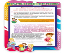 Стенд "Возрастные особенности ребенка" - «globural.ru» - Абинск